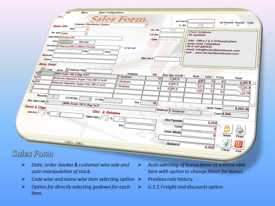 Sale Form