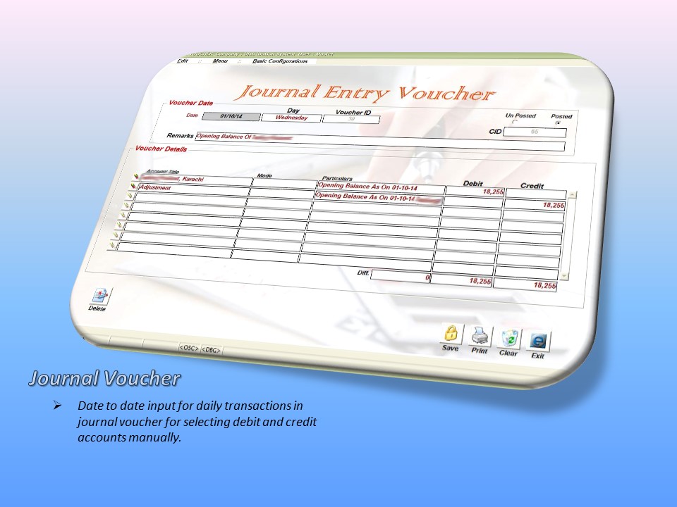 Journal Voucher