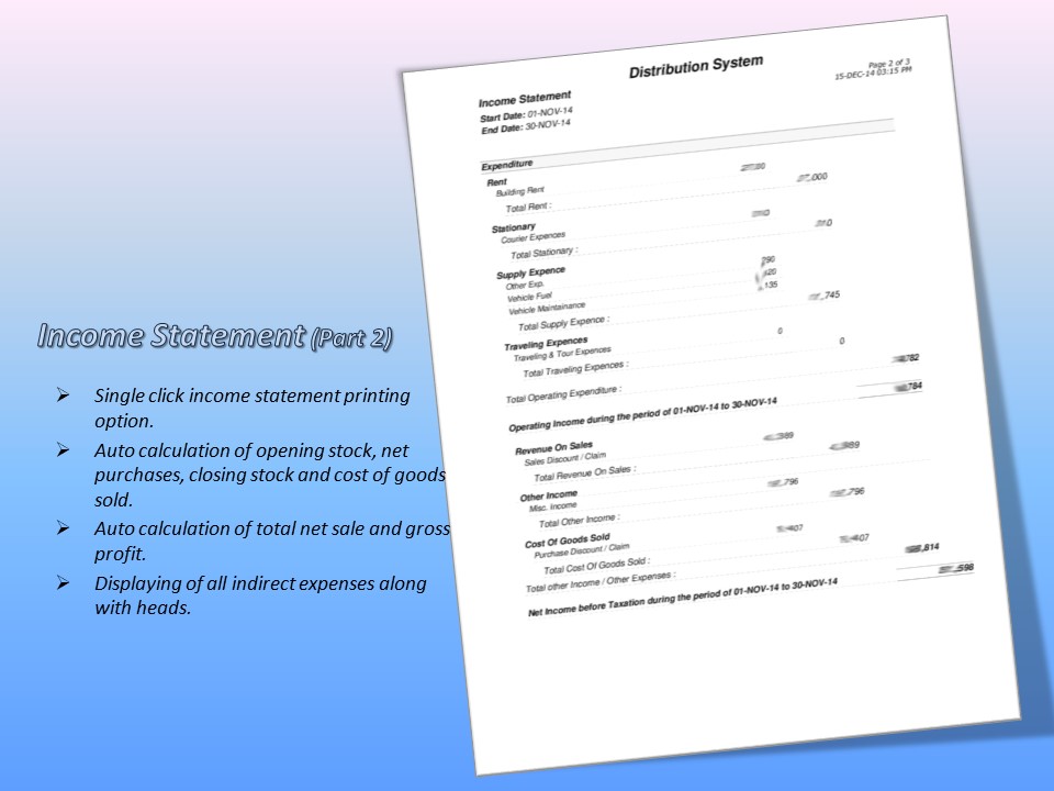 Balance Sheet Report