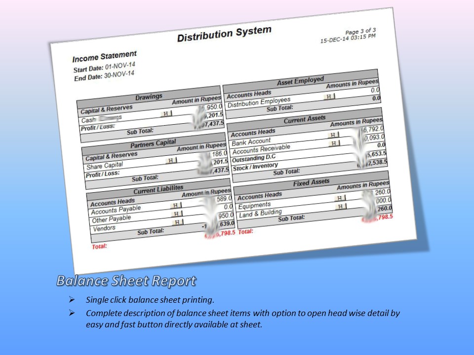 Balance Sheet Uk Report